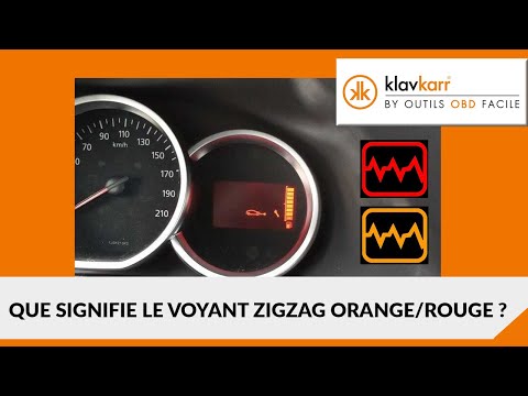 [INFO] Que signifie le voyant ZIGZAG orange/rouge sur les Dacia Sandero