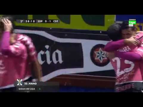 Gol de Nano en el SD Ponferradina 0 1 CD Tenerife