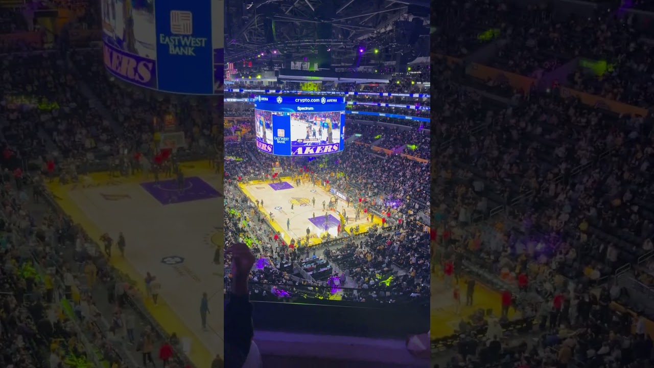 Crypto.com arena section 312 row 2 seat 7&8 view #losangeleslakers #crypto.comarena #lakers #nba