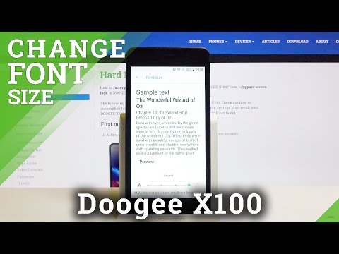 How to Change Font Size in Doogee X100 – Change Size of Text