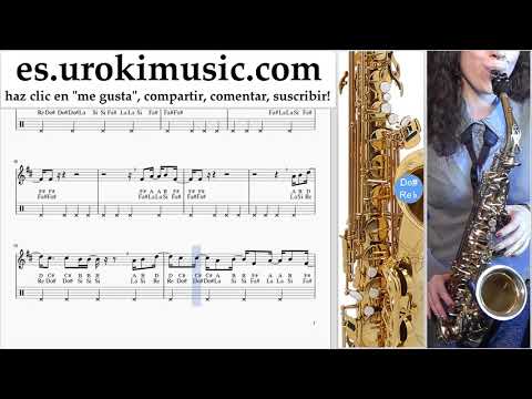 Tutorial de Saxofon (alto) Childish Gambino - Feels Like Summer Clases Notas um-i927