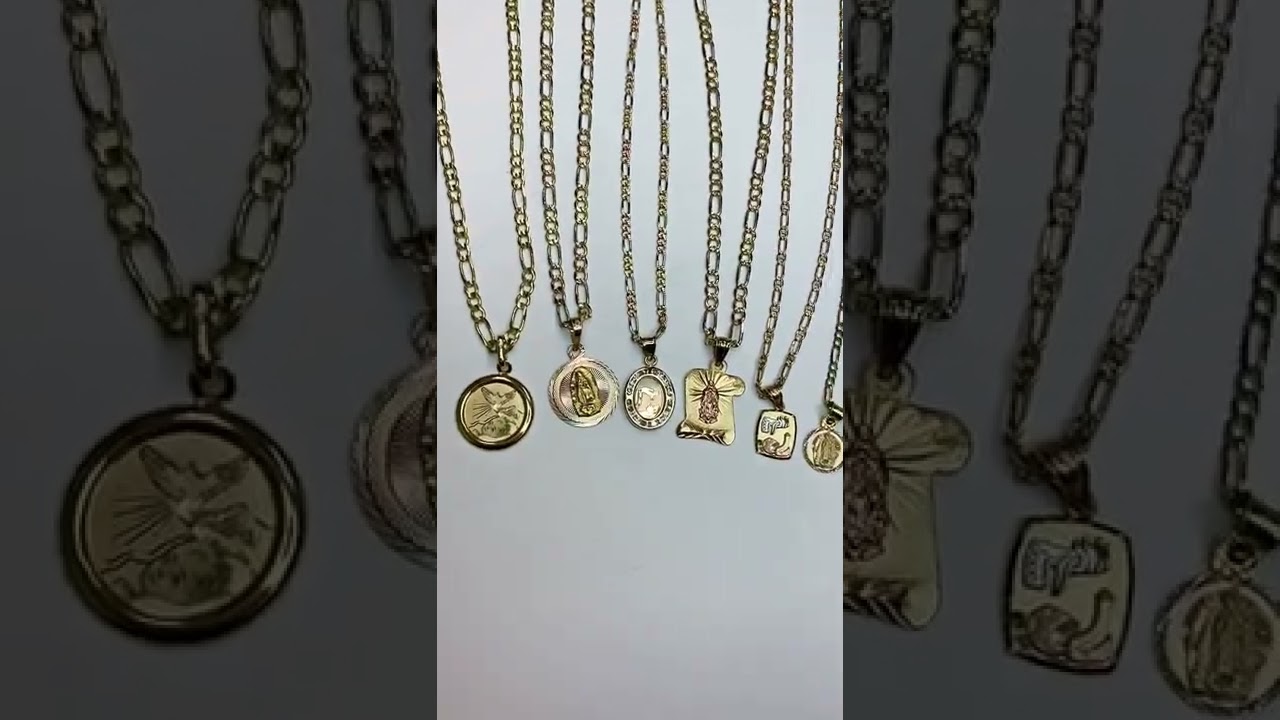 Cadenas de bautizo de oro garantizado de 14ktes