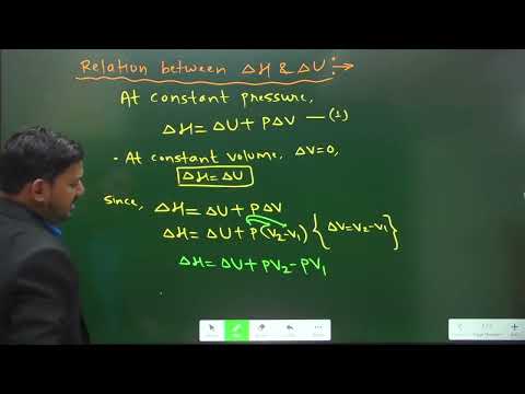 MOST IMPORTANT QUESTION ANSWER |CHEMICAL THERMODYNAMIC | RELATION BETWEEN DELTA H AND DELTA U |
