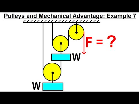 Physics Ch 5 5 Pulley s and Mechanical Advantage 4 of 10 Example 4