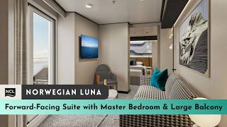 Norwegian Luna | Forward Facing Suite with Master Bedroom & Large Balcony Tour & Review | 4K | 2026