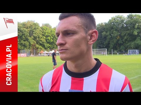 Damian Dąbrowski po sparingu MKS Nowa Proszowianka - Cracovia (3.09.2016)
