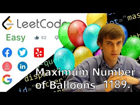 LeetCode 1189. Maximum Number of Balloons (Solution Explained)
