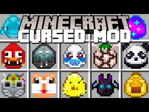Minecraft CURSED MOD / CURSED MINECRAFT MOBS MOD! (Minecraft Mods)