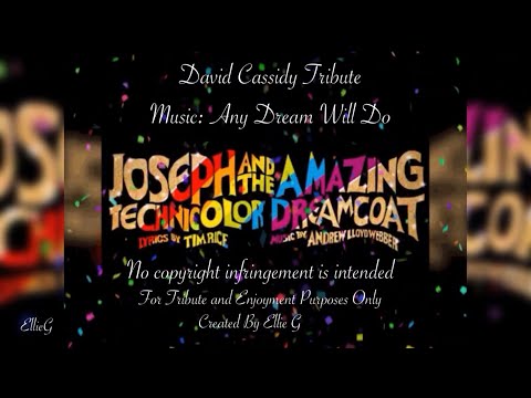 David Cassidy - Any Dream Will Do (Joseph) with live recording    No copyright infringement intended