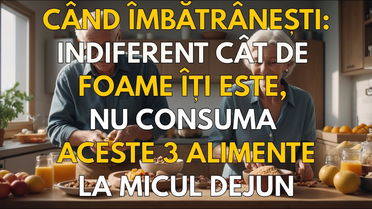 Când îmbătrânești: EVITĂ CU ORICE PREȚ ACESTE 3 ALIMENTE LA MICUL DEJUN