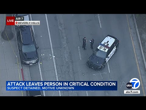 1 person in critical condition after being attacked in Beverly Hills, police say