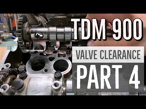 TDM900 Valve Clearance Part 4 | Installing Camshaft and Valve Shims | Engine Timing