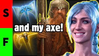 BEST AXES in Baldur's Gate 3 Tier List