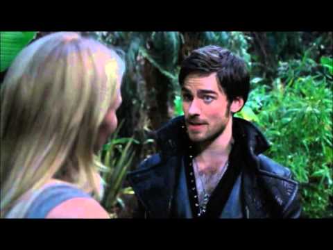 Once Upon A Time 3x05 Emma and Hook first kiss