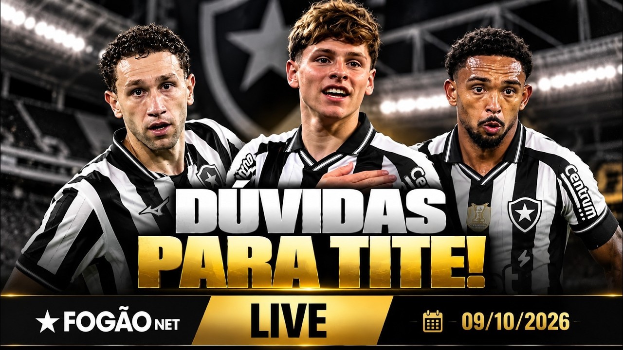 LIVE | Botafogo tem dúvidas para a próxima rodada; SAF pede mais 180 dias de proteção