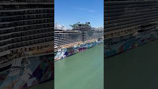 Norwegian Aqua leaving Port Canaveral for NYC! #norwegiancruiseline #norwegianaqua #cruiseship