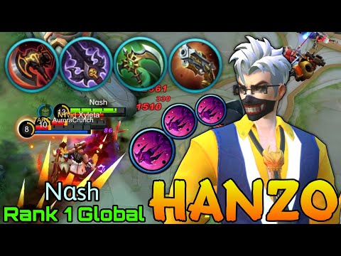 Evil Tutor Hanzo the Deadly Demon Ninja - Top 1 Global Hanzo by Nαsh - Mobile Legends
