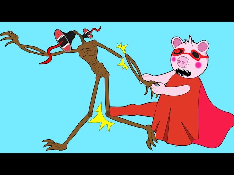 Siren Head vs  Piggy Family Cartoon