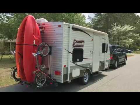 DIY Dual Kayak & Bike carrying Rack for our RV camping Trailer