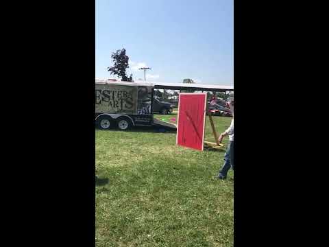 Gery Deer  - The Whip Artistry Studio - Bullwhip Throwing Knife Catch in Mid Air