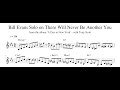 Bill Evans Solo on There Will Never Be Another You - Piano Transcription