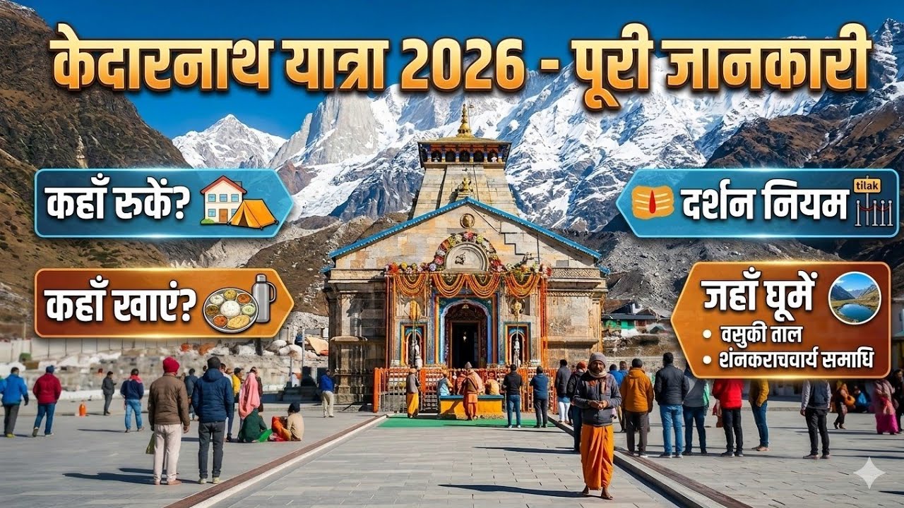 केदारनाथ धाम यात्रा 2026 | Kedarnath Dham Complete Tour Guide | Delhi To Kedarnath | Kedarnath Trek