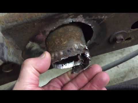 1999 Chevy Silverado fuel tank crossmember replacement