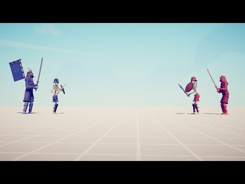 SAMURAI & EVERY UNIT vs SHOGUN & EVERY UNIT - Totally Accurate Battle Simulator TABS