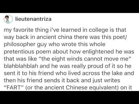 "the eight winds cannot move me"