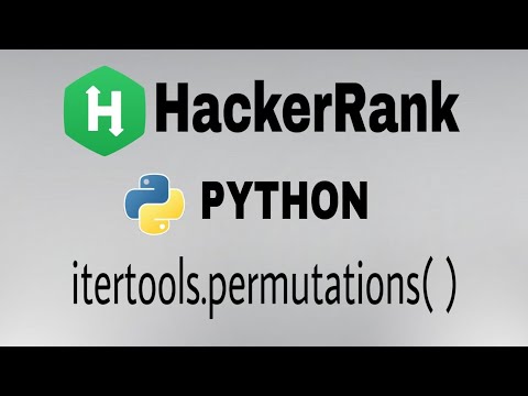 Itertools Permutations Hackerrank Solution