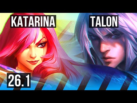 KATARINA vs TALON (MID) | 69K damage | KR Master | 26.1