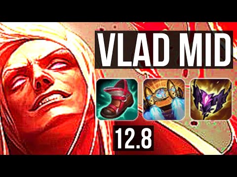 VLAD vs ZED (MID) | Quadra, 2.6M mastery, 400+ games, Godlike | KR Diamond | 12.8
