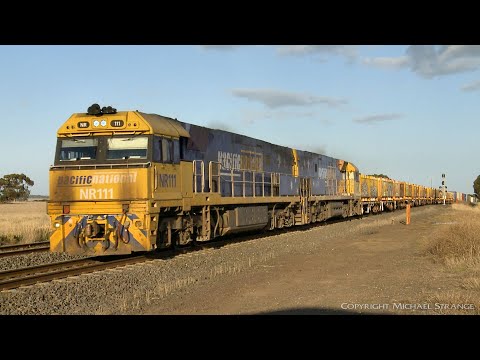 4MA5 Pacific National Container Freight Train - PoathTV Australian Railways
