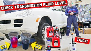 How To Check Transmission Fluid Oil Level Porsche Cayenne VW Touareg Audi Q7 2003 2010