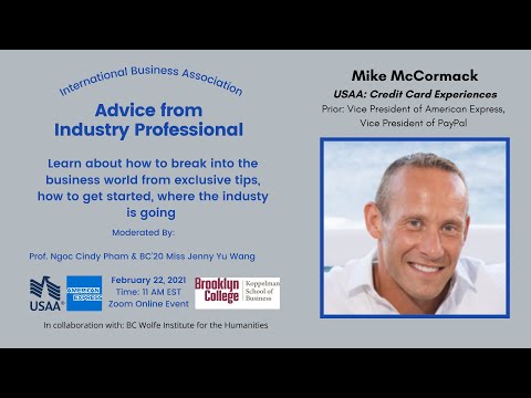 Mike McCormack (USAA, former VP of American Express and PayPal)