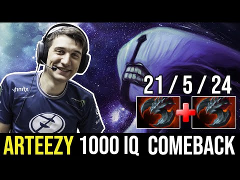 Faceless Void ARTEEZY 1000 IQ Double Satanic Build. Gank Me More.