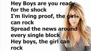 Hilary Duff - Girl Can Rock (Lyrics On Screen)