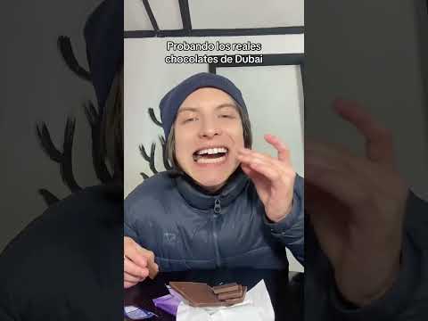 Probando los chocolates de Dubai #humor #comedia #dulces #chocolate #dubaichocolate