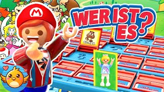 Playmobil Familie Vogel: WER IST ES?! Super Mario Edition! XXL Brettspiel für Julian, Hannah & Emma