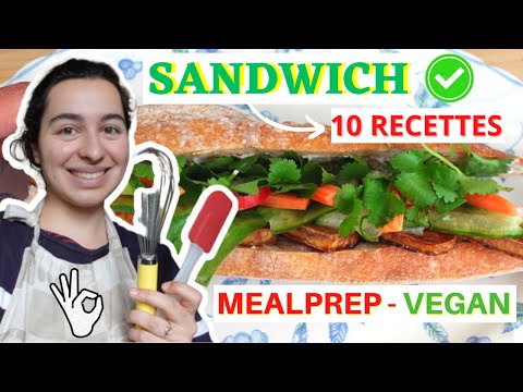 10 RECETTES DE SANDWICH VEGAN faciles, healthy & pas cher I Repas à emporter, pique-nique, lunch box