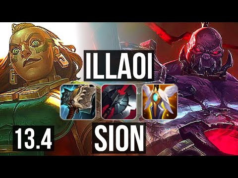 ILLAOI vs SION (TOP) | Rank 1 Illaoi, 2.8M mastery, 1700+ games, 4/1/7 | KR Challenger | 13.4