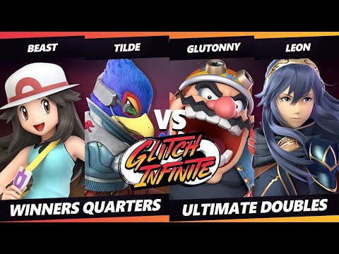 Glitch Infinite Winners Quarters - Beast & Tilde Vs. Glutonny & Leon - SSBU Ultimate Tournament