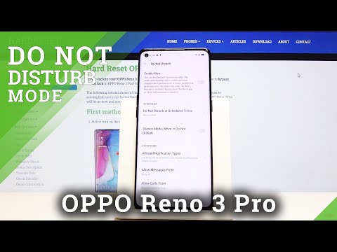 How to Activate Do Not Disturb Mode in OPPO Reno 3 Pro – DND Mode
