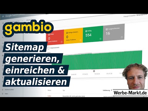 Gambio Sitemap generieren, einreichen & via CronJob automatisch aktualisieren