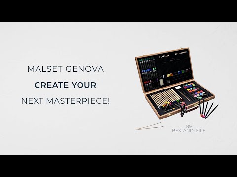 ARTINA 89tlg. Malset Genova - Wachsmalstifte, Buntstifte