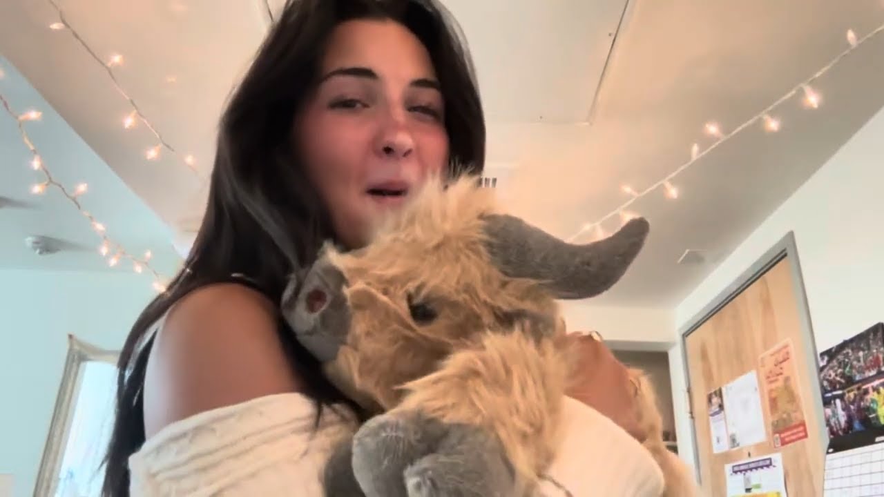 He's SO CUTE!! UNBOXING The Viral uoozii Weighted Highland Cow Plushie SO HUGGABLE! YOU Need Him!