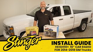 Install: HEIGH10+ Chevy Silverado/GMC Sierra (2014-2018) 10" Fully Integrated Radio Kit