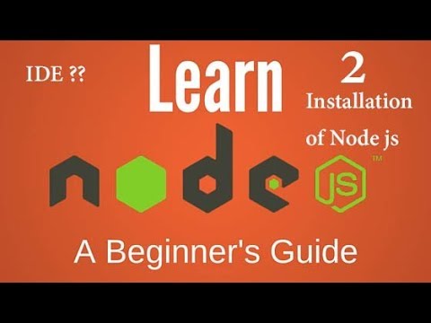 Node js Tutorial 2 Installation of Node js IDE WebStorm