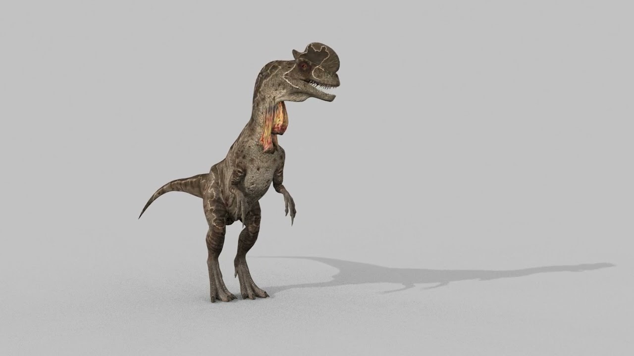 Dilofossauro para sempre - 8K Modelo 3D