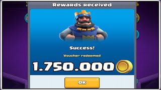 HOW TO GET 1,750,000 GOLD FOR FREE IN CLASH ROYALE!